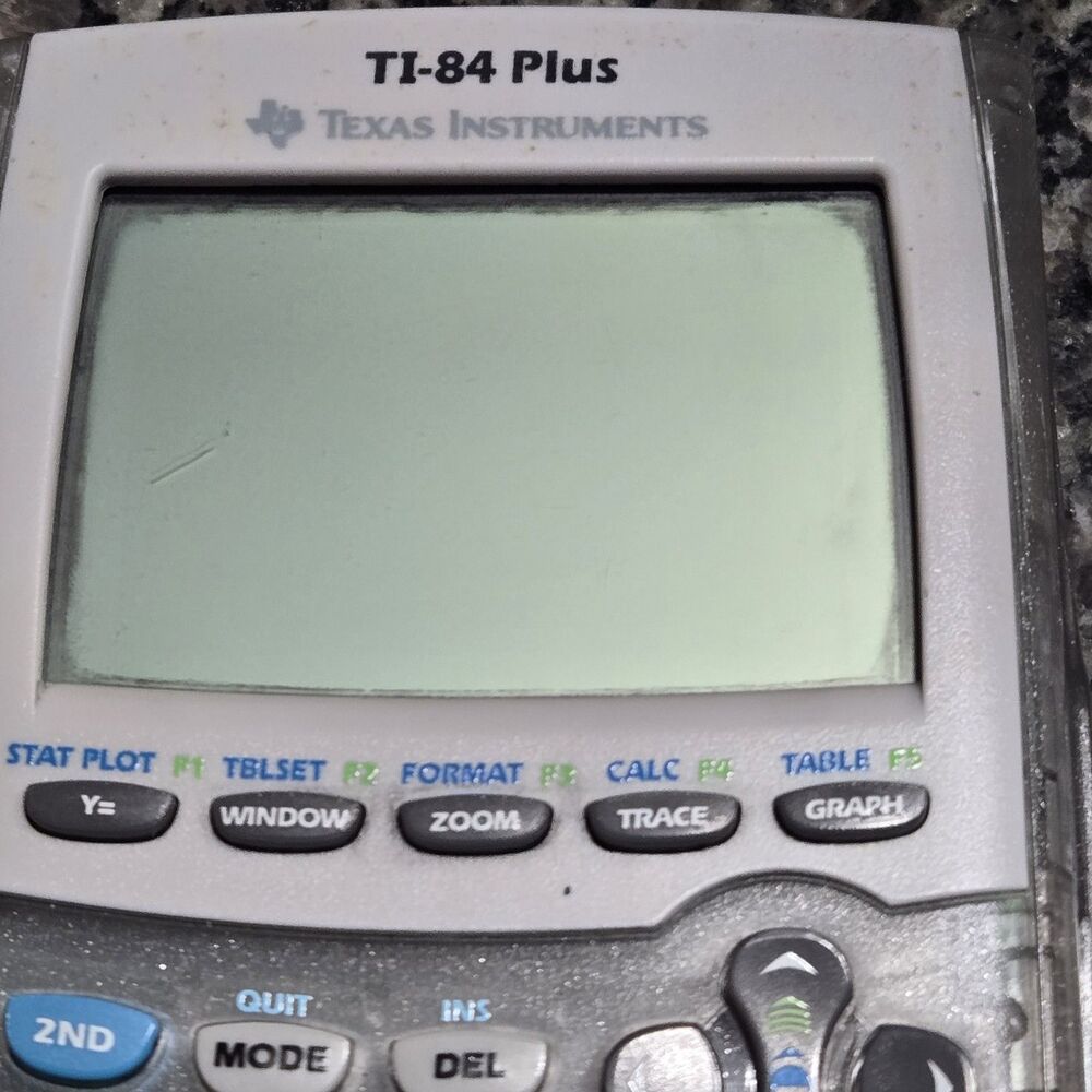 Texas Instruments TI-84 Plus Graphing Calculator Clear Glitter Transparent - Picture 2 of 9